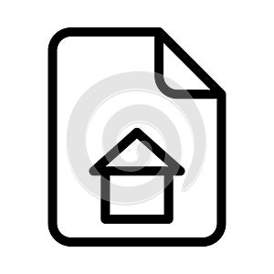 File home line VECTOR icon