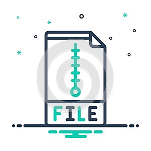 Mix icon for File, document and folder