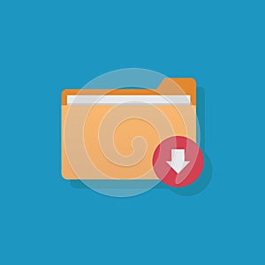 File icon, flat design vector illustration