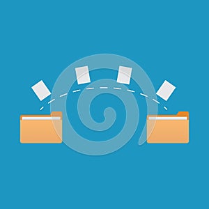 File icon, flat design vector illustration