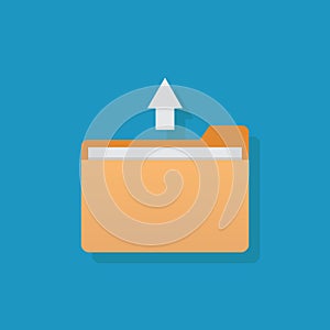 File icon, flat design vector illustration