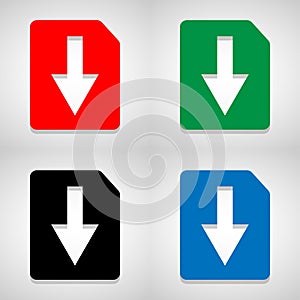 File icons set great for any use. Vector EPS10.