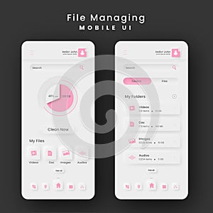 File Managing Mobile App UI Kits