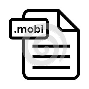 File mobi Line icon