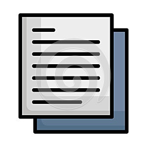 File, notes Vector icon which can easily modify