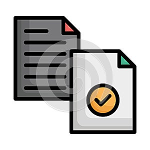 File, notes Vector icon which can easily modify