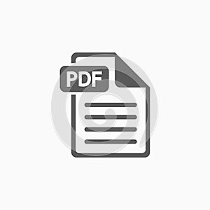File PDF icon, file, data, PDF, program, computer photo