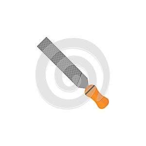 File and rasp flat icon, build repair elements photo