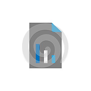 File and sales report icon. Element of user interface icon for mobile concept and web apps. Detailed File and sales report icon