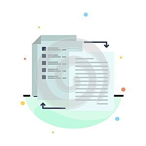 File, Share, Transfer, Wlan, Share it Abstract Flat Color Icon Template