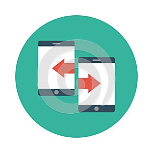 File sharing sharing reception  vector flat icon