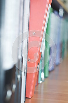 File Stack, file folder close up for background.