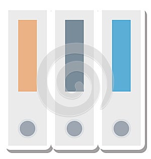File Storage Isolated Vector Icon Editable