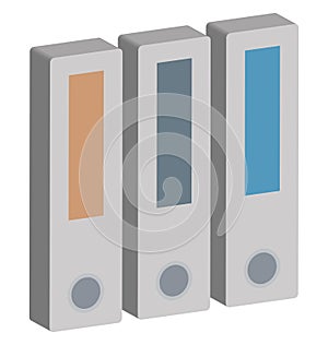 File Storage Isolated Vector Icon Editable