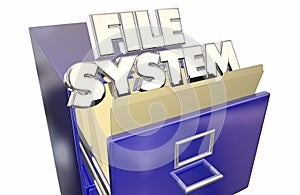 File System Folders Cabinet