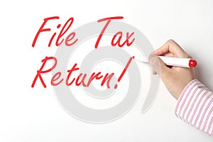 File tax return
