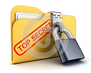 File top secret and lock