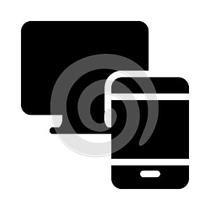 File transfer glyph flat vector icon