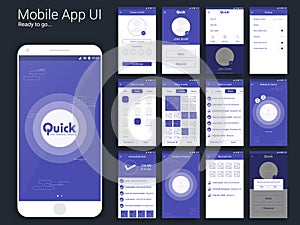 File Transfer Mobile App UI, UX and GUI layout.