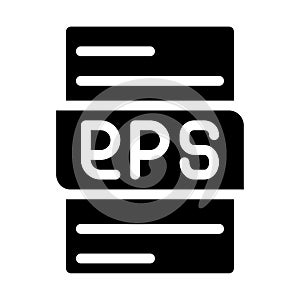 file type format eps icons. document extension soild style graphic design