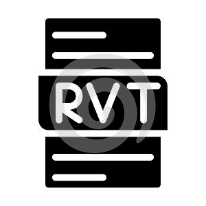 file type format rvt icons. document extension soild style graphic design