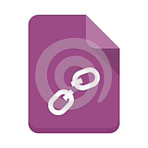 File unlink flat icon