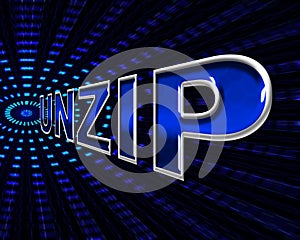 File Unzip Represents Files Business And Document