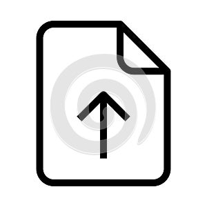 File upload line VECTOR icon