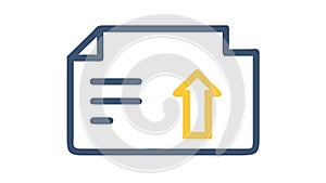 File Upload Progress or Status Icon, vector design Generative AI