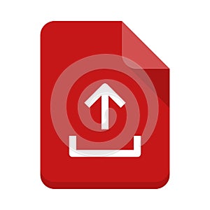 File upload vector flat icon