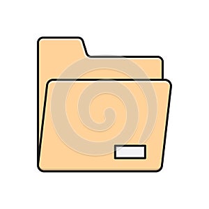 File vector color flat icon
