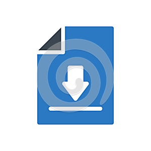 File vector glyph color  icon