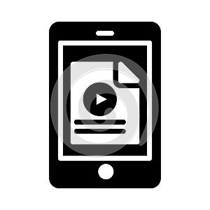 File glyph flat vector icon