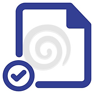 File Verify Isolated Vector icon which can easily modify or edit