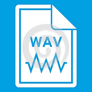 File WAV icon white