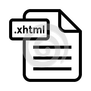 File xhtml Line icon