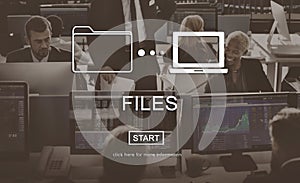 Files Data Information Message Network Share Concept