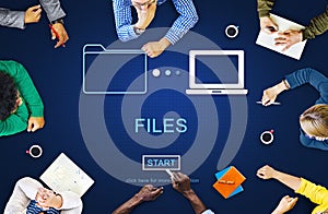 Files Data Information Message Network Share Concept