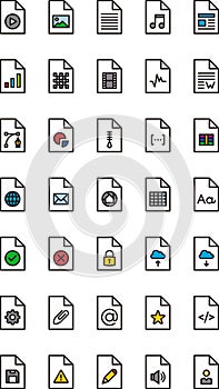 Files and Documents Icons Set