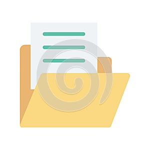 Files folder Color Vector Icon which can easily modify or edit