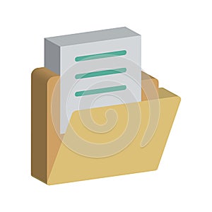 Files folder Color Vector Icon which can easily modify or edit