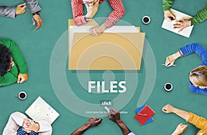 Files Folder Data Document Storage Concept