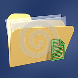 Files folder and document