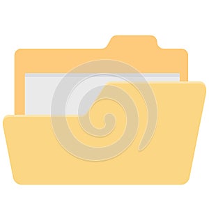 Files and Folder Isolated vector Icons Set Every