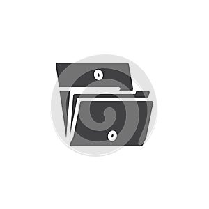 Files folder vector icon