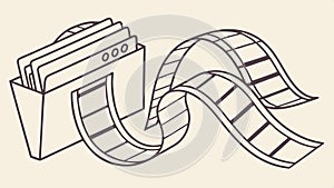 Files and folders illustration, document management and data organization vector design Generative AI