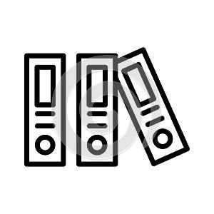 Files folders  Line Style vector icon which can easily modify or edit photo