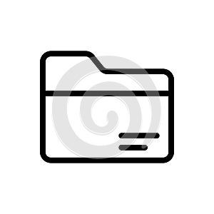 Files vector thin line icon