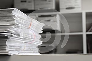 Files Organized on Office Shelf For Clients Papers and Information