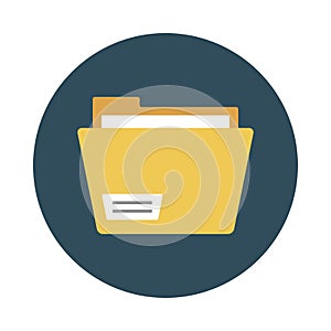 Files sharing reception  vector flat icon